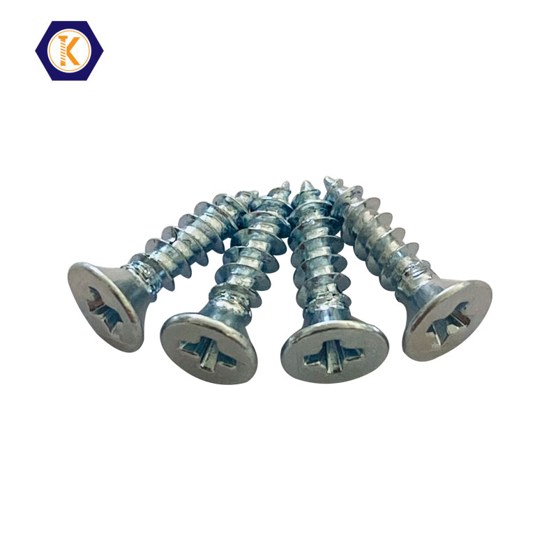 Flat Philip Head Wood Screw Zinc Plated